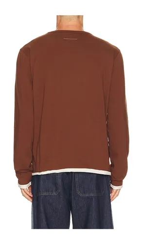 Long-Sleeved Top in Brown. - size L (also in S, XL/1X) - MM6 Maison Margiela - Modalova