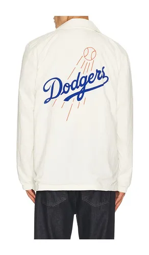 MLB Los Angeles Dodgers Retro Roots Coaches Jacket in . Taglia L. Also in M, S, XL/1X - Mitchell & Ness - Modalova