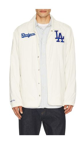 MLB Los Angeles Dodgers Retro Roots Coaches Jacket in . Taglia L. Also in M, S, XL/1X - Mitchell & Ness - Modalova