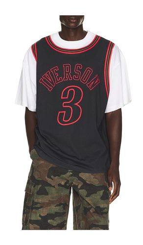 NBA Allen Iverson Best in Class Short Sleeve Jersey in . Size L. Also in M, S, XL/1X - Mitchell & Ness - Modalova