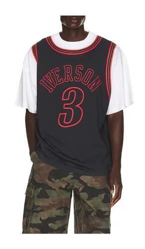 NBA Allen Iverson Best in Class Short Sleeve Jersey in . Taglia L. Also in M, S, XL/1X - Mitchell & Ness - Modalova