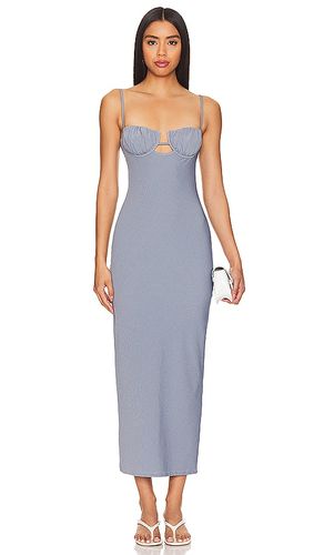 X Olivia Culpo Petal Long Slip Dress in Blue. - size L (also in S, XS) - Montce Swim - Modalova