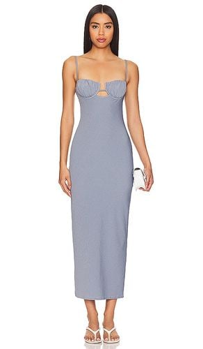 X Olivia Culpo Petal Long Slip Dress in Blue. - size L (also in XS) - Montce Swim - Modalova