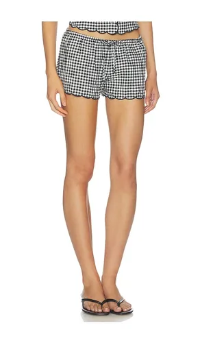 Scalloped Low Rise Drawstring Short in & . Size L. Also in M, S, XL - Montce - Modalova