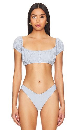 X Olivia Culpo Bandita Bikini Top in Blue. - size L (also in M, S, XL, XS) - Montce Swim - Modalova