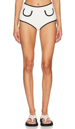 X Olivia Culpo Binded Polly Bikini Bottom in Cream. - size L (also in M, S, XS) - Montce Swim - Modalova