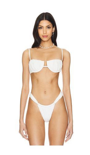 Petal Bikini Top in White. - size L (also in M, XL, XS) - Montce Swim - Modalova