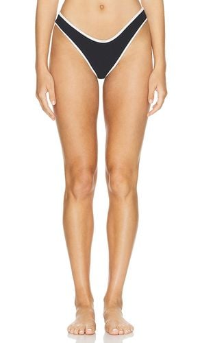 X Olivia Culpo Binded Lulu Bikini Bottom in Black. - size L (also in M, S, XS) - Montce Swim - Modalova