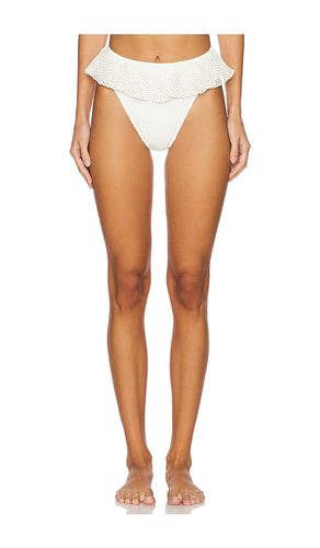 Tamarindo Ruffle Bikini Bottom in Cream. - size XL (also in XS) - Montce - Modalova