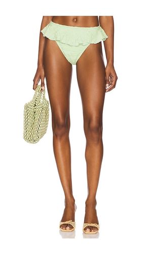 Tamarindo Ruffle Bikini Bottom in Mint. - size M (also in S, XS) - Montce - Modalova