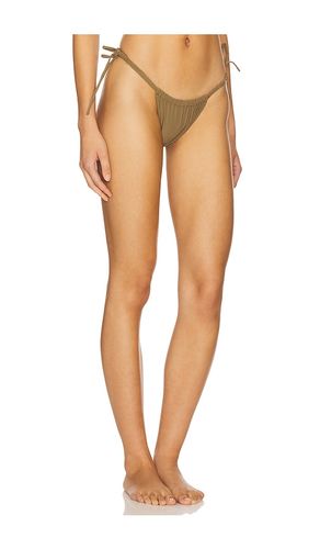 Brasil Scrunch Bikini Bottom in Olive. - size L (also in XL) - Montce - Modalova