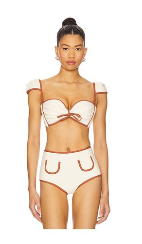 Cabana Bows Bikini Top in Cream. - size L (also in M, S, XL, XS) - Montce - Modalova