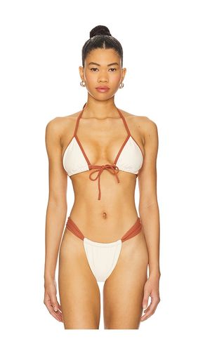 Binded Emma Bikini Top in Cream. - size L (also in M, S, XL, XS) - Montce Swim - Modalova