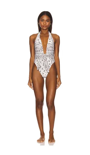Tropez Tie-Up One Piece in Ivory. - size L (also in M, S, XS) - Montce - Modalova