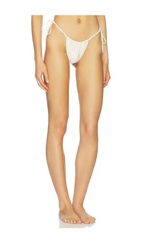 X Elsa Hosk Brasil Side Tie Bikini Bottom in Cream. - size S (also in M, L, XL) - Montce - Modalova