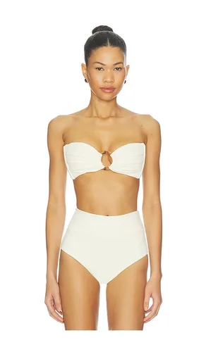 Tori Bandeau Bikini Top in Cream. - size S (also in M, L) - Montce - Modalova