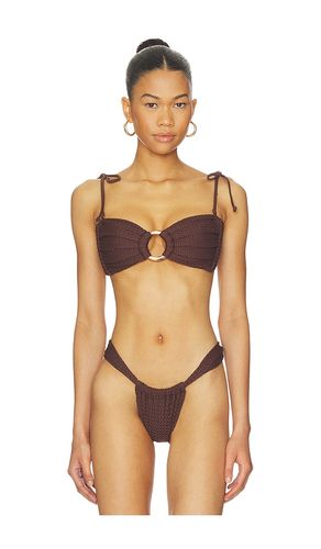 Tori Bandeau Bikini Top in Brown. - size S (also in XL, XS) - Montce - Modalova