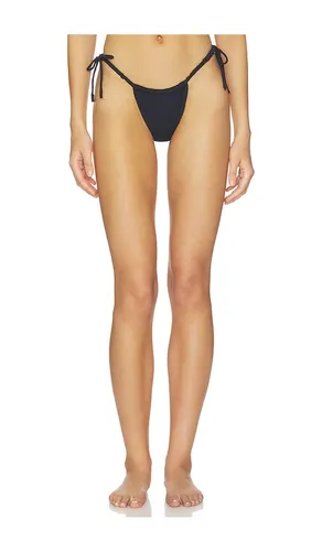 Brasil Scrunch Bikini Bottom in Black. - size M (also in S) - Montce - Modalova