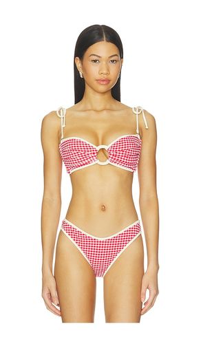 Binded Tori Ties Bandeau Bikini Top in Red. - size M (also in S, XS) - Montce - Modalova