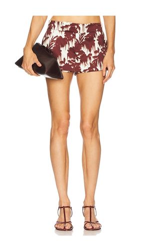 Bonded Satin Mini Skirt in Brown. - size 10 (also in 12, 6, 8) - Marques ' Almeida - Modalova