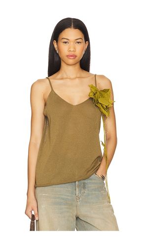 Thin Knit Spaghetti Strap Top in Army. - size L (also in M, S) - Marques ' Almeida - Modalova