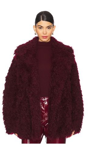 Faux Fur Jacket in Burgundy. - size 40/S (also in 42/M) - MSGM - Modalova