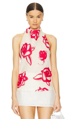 Brushed Roses Top in White. - size 40/S (also in 38/XS, 44/L) - MSGM - Modalova