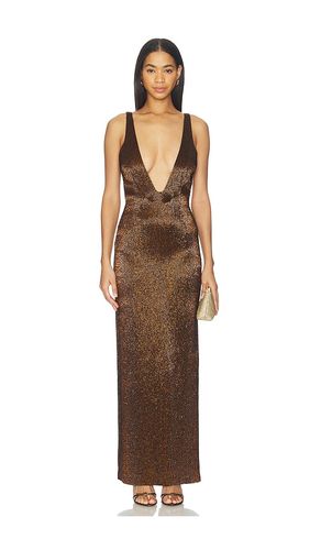 Alaia Dress in Metallic Copper. - size M (also in S) - MAY MASHIAH - Modalova