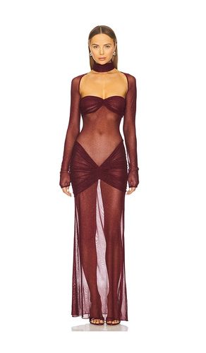 The Starlite Dress in Garnet in Wine. - size L (also in M) - Mirror Palais - Modalova