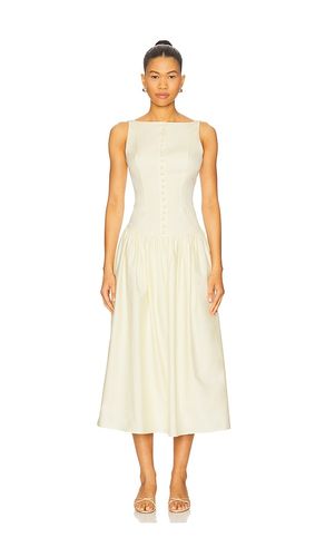 Kissing Booth Lady Length Dress in Lemon. - size L (also in M) - Mirror Palais - Modalova