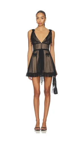 Nightcap Mini Dress in Black. - size L (also in XXS) - Mirror Palais - Modalova