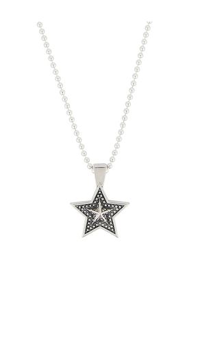 Star chain necklace in color metallic silver size 50cm (also in 60cm) - MAPLE - Modalova