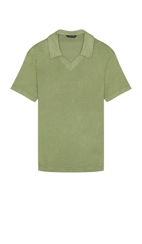 Crepe Bond Polo in Green. - size L (also in M, S, XL/1X) - Monfrere - Modalova