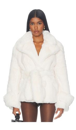 Belted Faux Fur Jacket in . Taglia L. Also in M, S, XS - MARRKNULL - Modalova