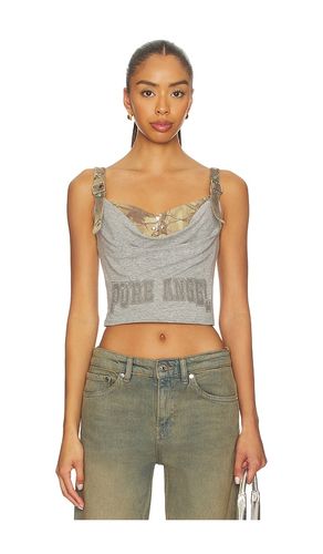 Printed Pleated Corset Top in . Size XS. Also in S - MARRKNULL - Modalova