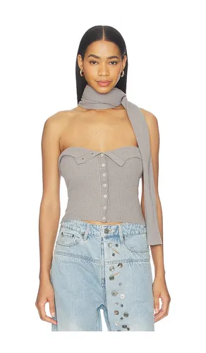 Halter Neck Knit Bandeau Top in . Size L. Also in M, S, XS - MARRKNULL - Modalova