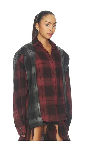 Messy Two-piece Plaid Shirt in . Size XS. Also in S, M, L - MARRKNULL - Modalova