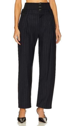 Silas Pinstripe Corset Trouser in Navy. - size 10 (also in 8) - Marissa Webb - Modalova