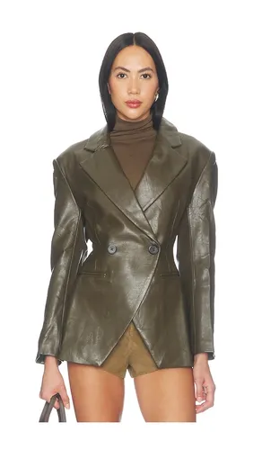 Layla Blazer in Olive. - size S (also in XS) - MADISON THE LABEL - Modalova