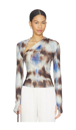 X REVOLVE Laury Mesh Top in Neutral,Blue. - size S (also in XS) - MADISON THE LABEL - Modalova