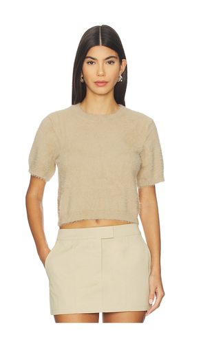Ruby Knit Tee in Tan. - size L (also in M, S, XL/1X, XS) - MADISON THE LABEL - Modalova