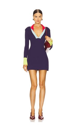 V Neck Jacquard Knit Mini Dress in Purple. - size S (also in XS) - Muma World - Modalova