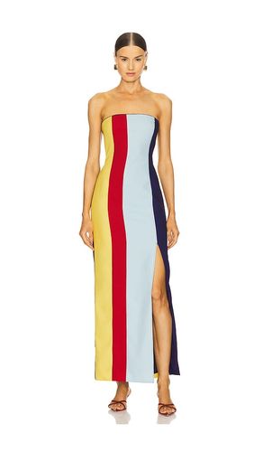 Panelwork Bandeau Dress in Red,Yellow,Blue. - size M (also in S, XL, XS) - Muma World - Modalova