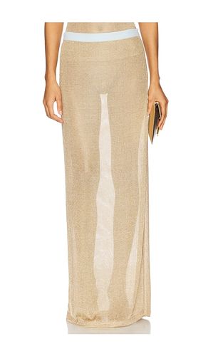 Long Skirt in Metallic Gold. - size L (also in M, S, XL, XS) - Muma World - Modalova