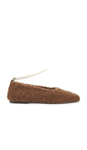 Augusta Teddy Ballet Flat in Chocolate. - size 36 (also in 37, 38, 39, 40) - Maria Luca - Modalova
