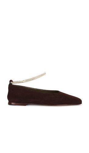 Augusta Suede Ballerina in Chocolate. - size 36 (also in 37, 38, 39, 40) - Maria Luca - Modalova
