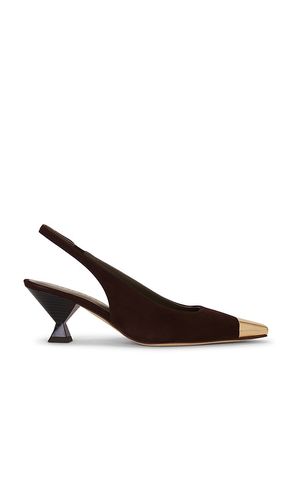 Penelope Suede Slingback Pump in Chocolate. - size 36 (also in 37, 38, 39, 40) - Maria Luca - Modalova