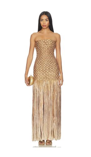 El Dorado Dress in Metallic Gold. - size L (also in M, XL) - Mayle Vasquez - Modalova