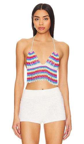 Beaded Halter Top in Blue. - size M (also in S) - My Beachy Side - Modalova