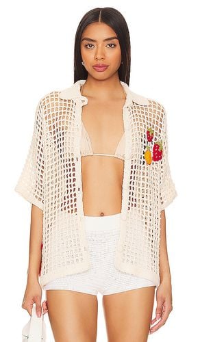 X Revolve Crochet Shirt in Cream. - size S (also in M, XS) - My Beachy Side - Modalova